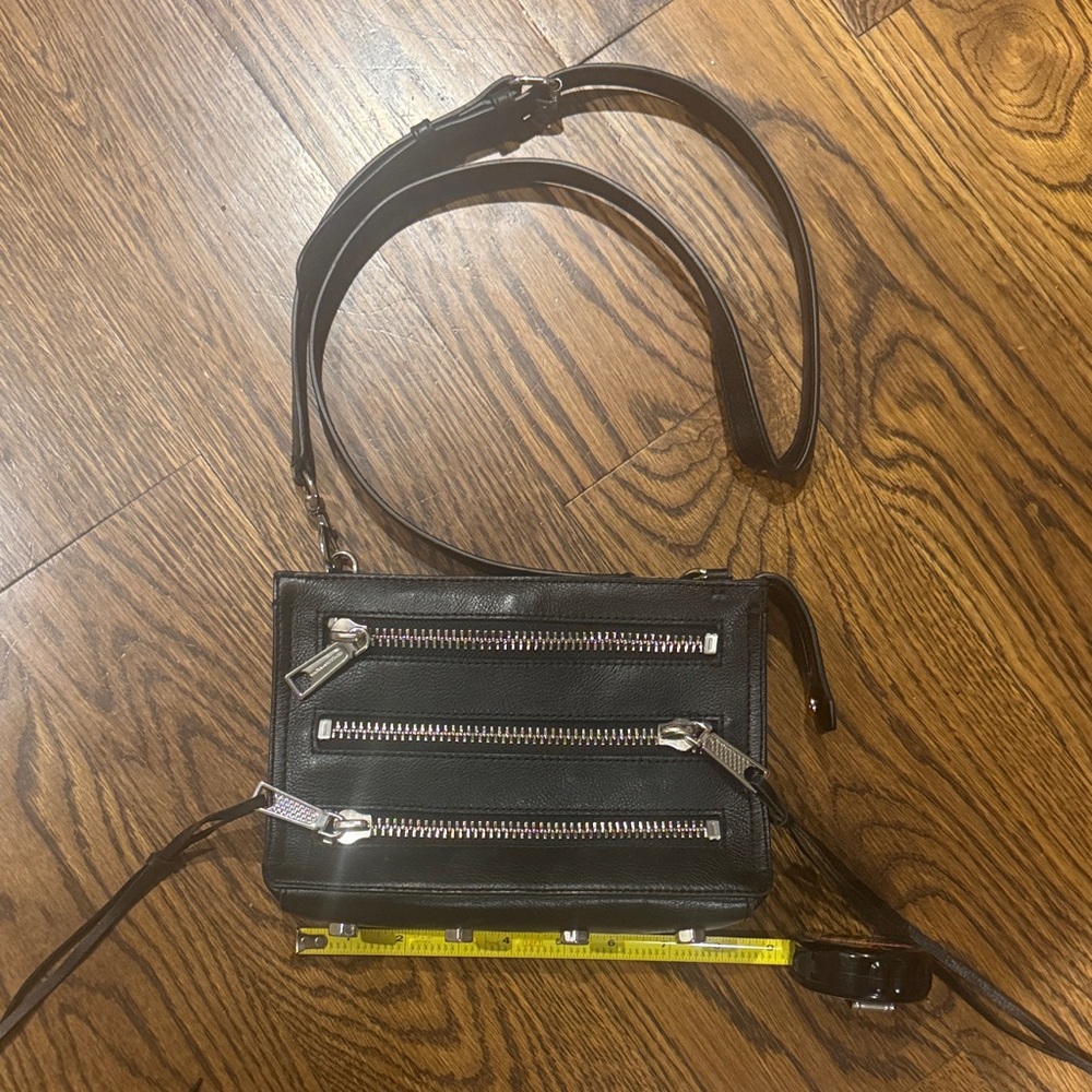 Stylish Black Leather Womens crossbody Bag